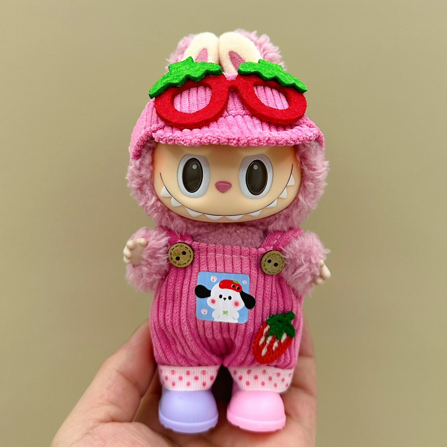Labubu baby clothes 17cm rabub clothes blind box doll skirt set cute dress-up toys cross-border wholesale