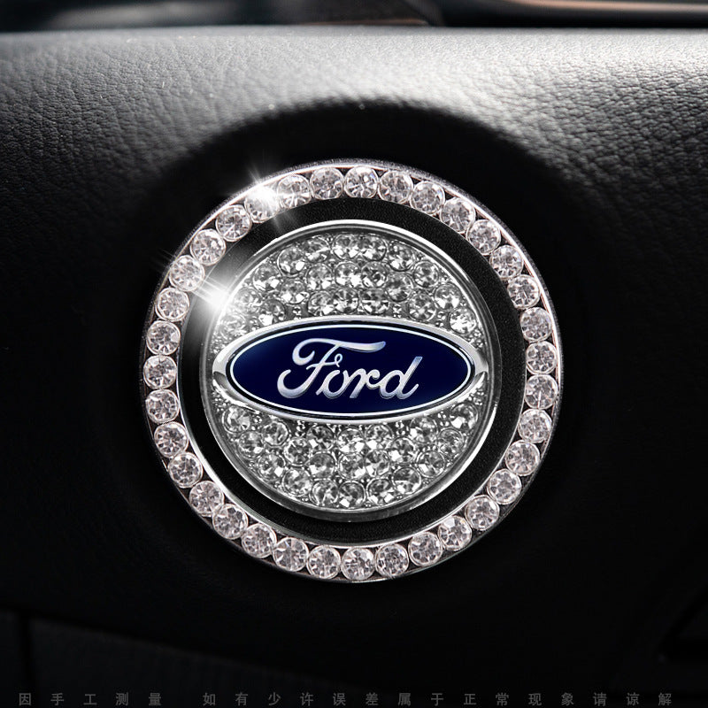 Bling Car Engine Start Button Cover