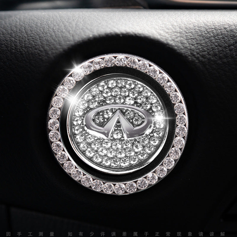 Bling Car Engine Start Button Cover
