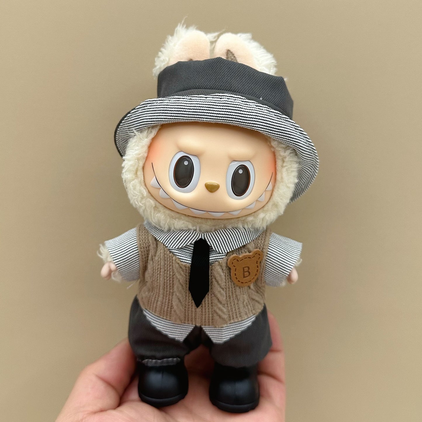 Labubu baby clothes 17cm rabub clothes blind box doll skirt set cute dress-up toys cross-border wholesale