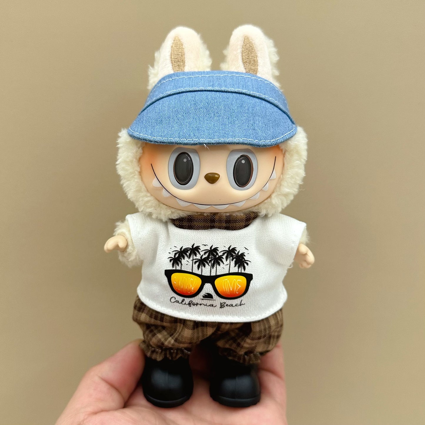 Labubu baby clothes 17cm rabub clothes blind box doll skirt set cute dress-up toys cross-border wholesale