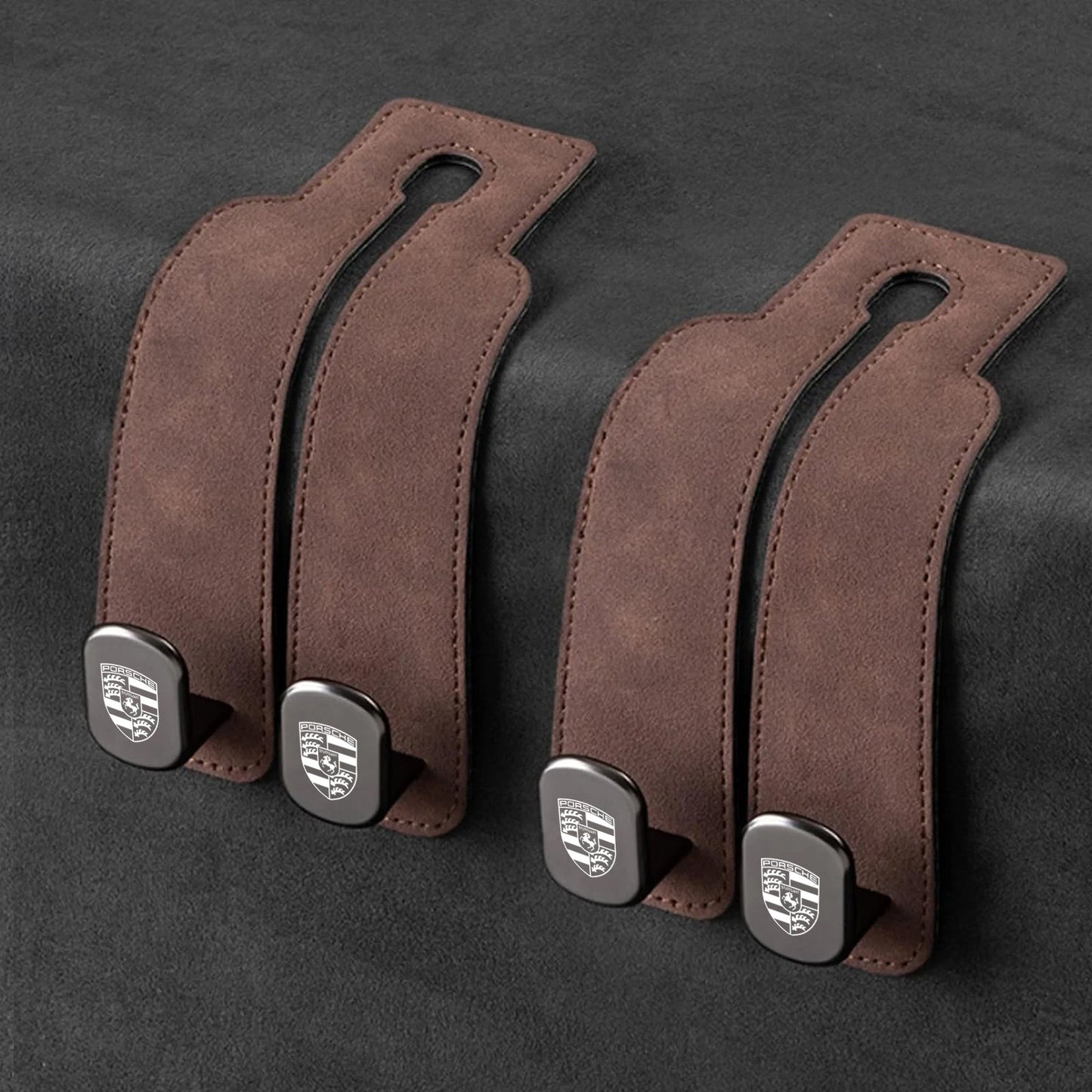 TwinHook Leather Car Headrest Hangers(limited time)