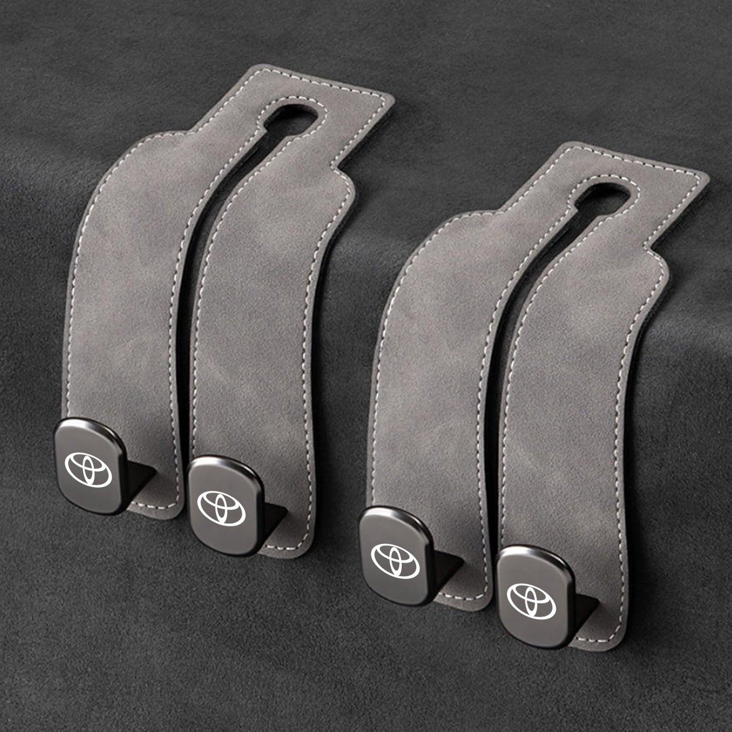 TwinHook Leather Car Headrest Hangers(limited time)