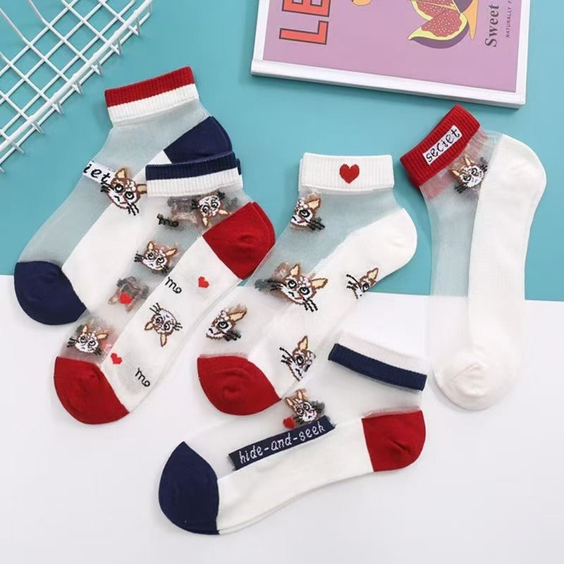 Women's Summer Thin Silk Socks