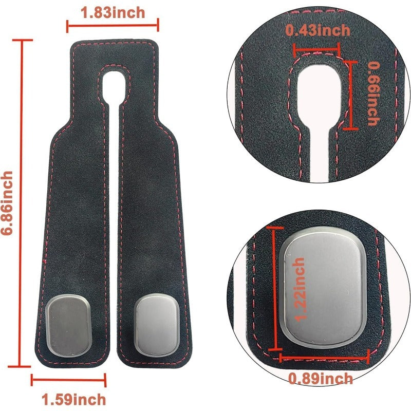 TwinHook Leather Car Headrest Hangers(limited time)