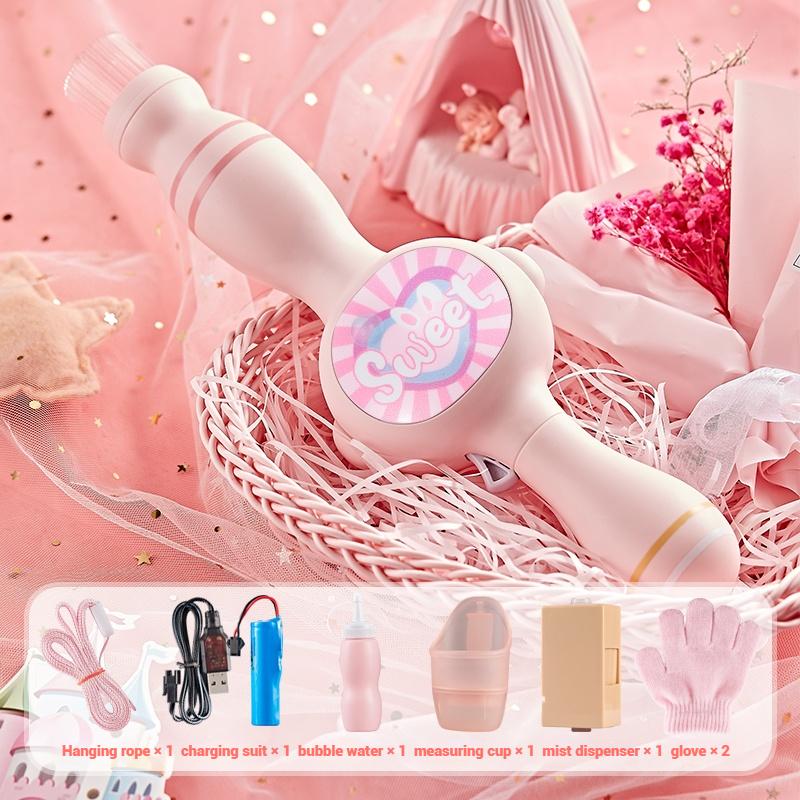 Elastic bubble fog wand