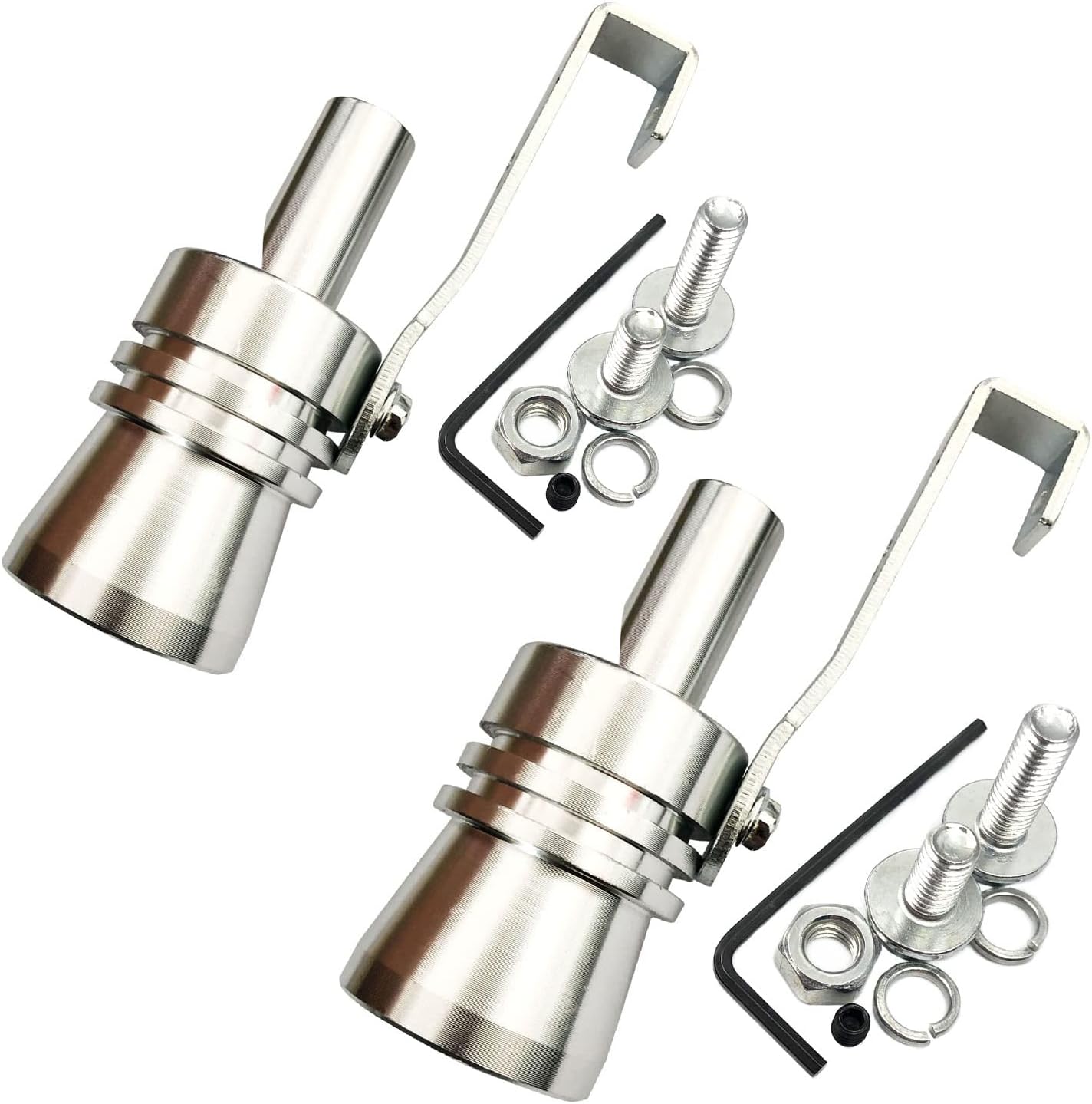 3Pcs Car Turbo Sound Universal Aluminum