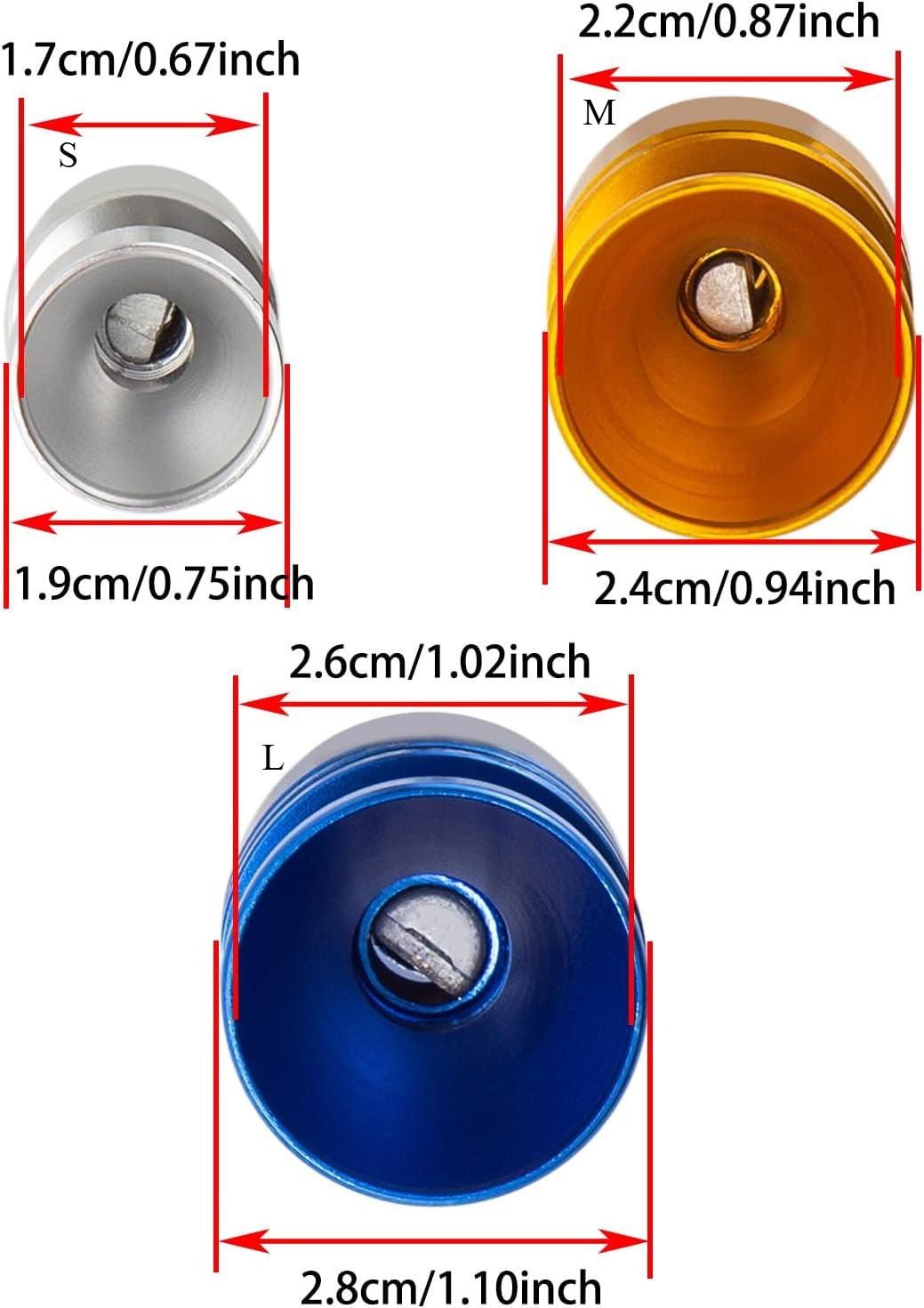 3Pcs Car Turbo Sound Universal Aluminum