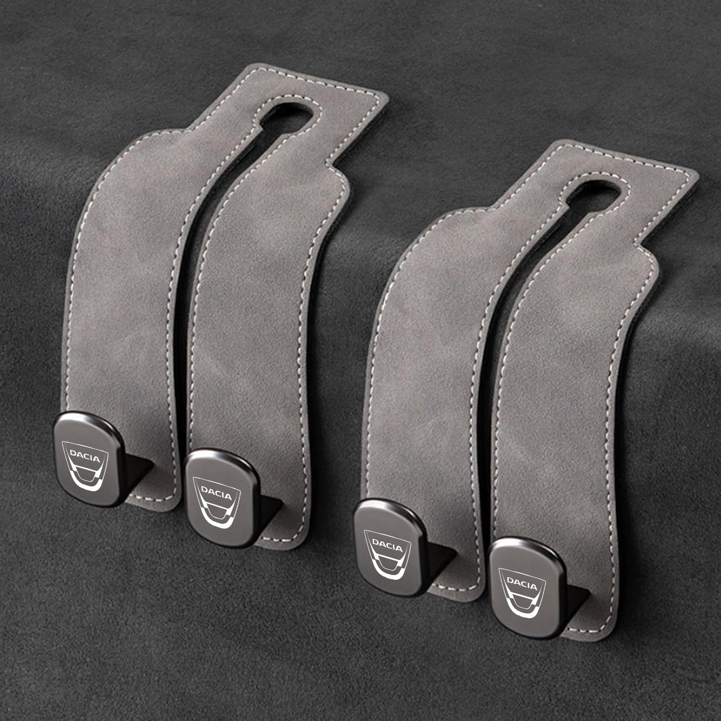 TwinHook Leather Car Headrest Hangers(limited time)