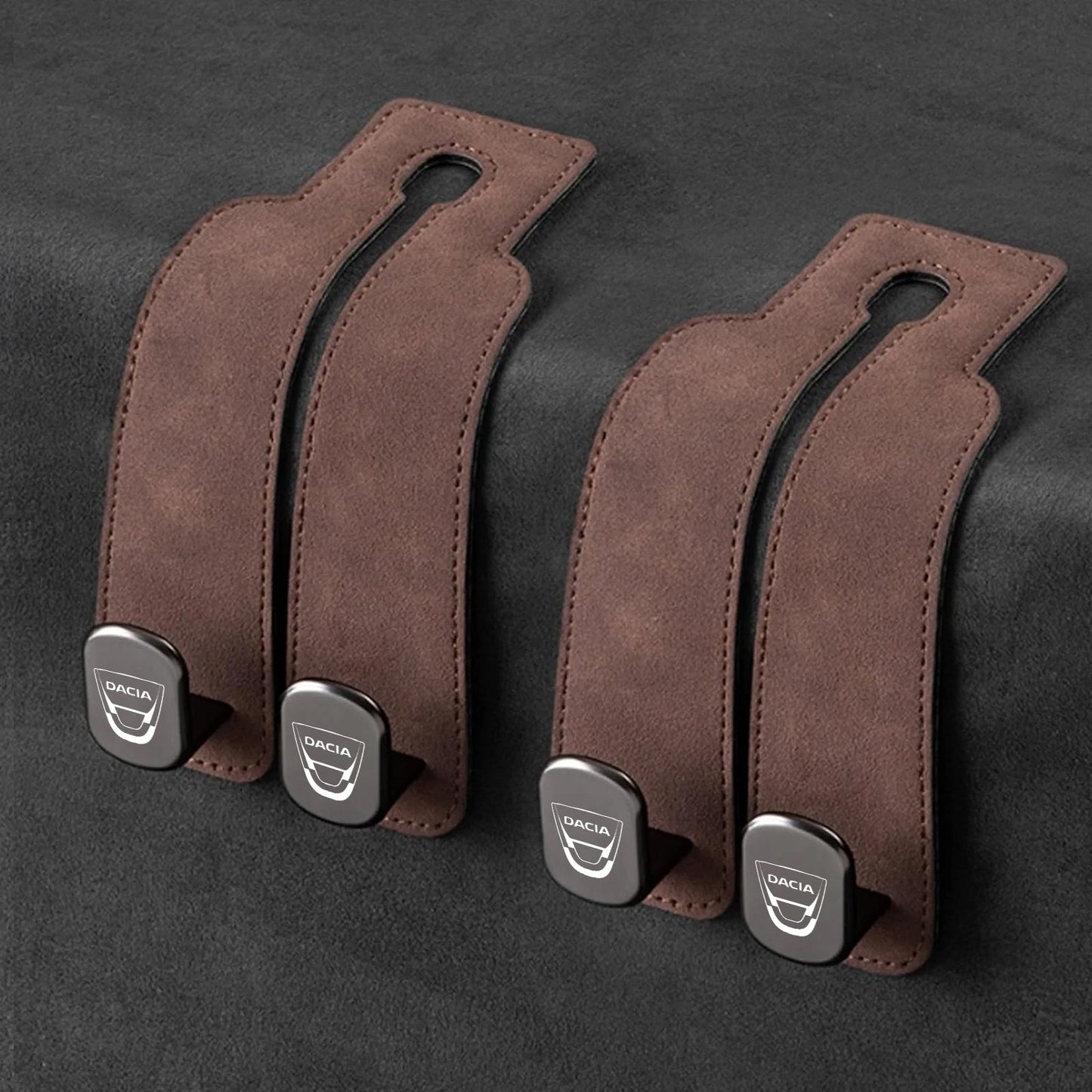 TwinHook Leather Car Headrest Hangers(limited time)
