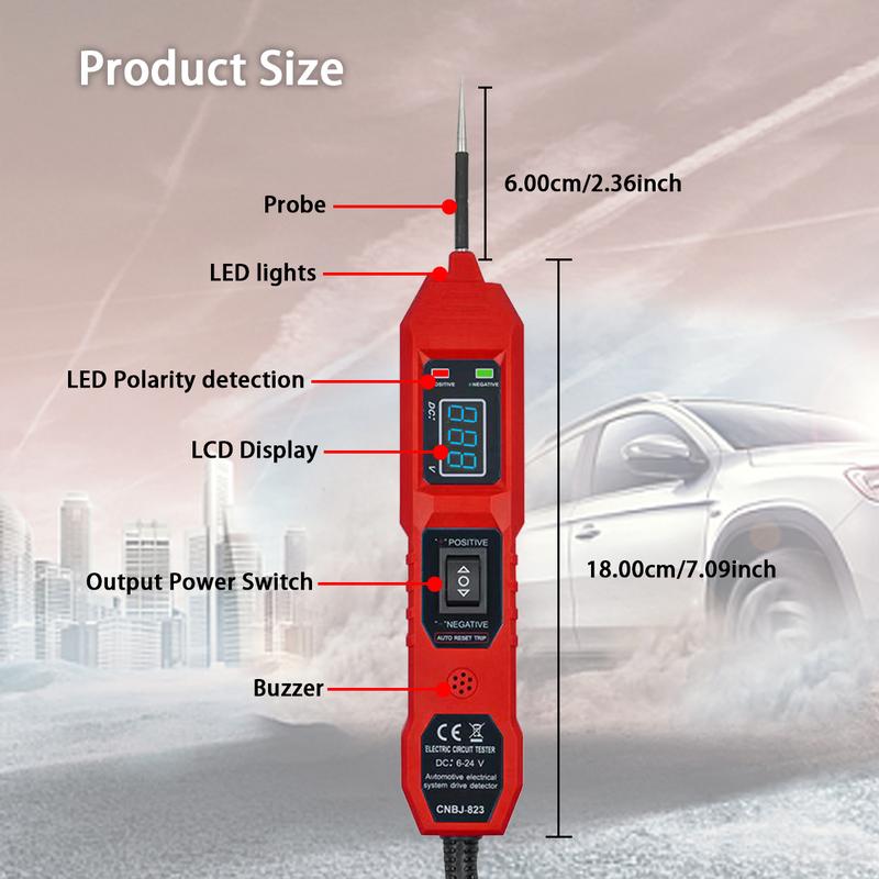 Automotive Electric Circuit Tester With Voltage Display LED Light(limited-time discount)