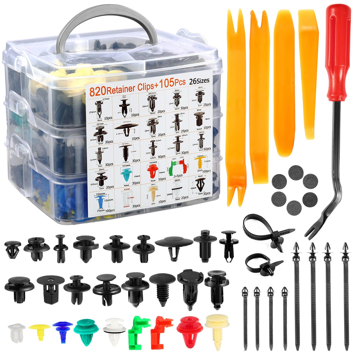 925pcs-1295Pcs Car Retainer Clips & Fastener Remover(limited-time discount)