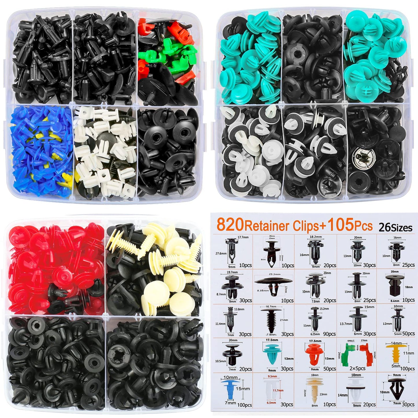 925pcs-1295Pcs Car Retainer Clips & Fastener Remover(limited-time discount)