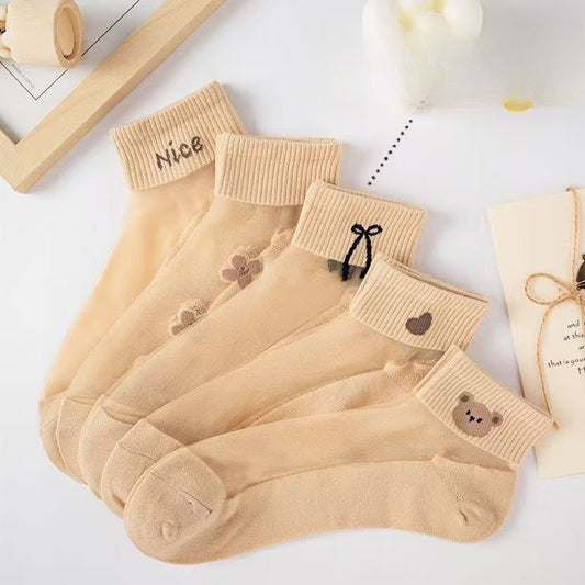 Women's Summer Thin Silk Socks