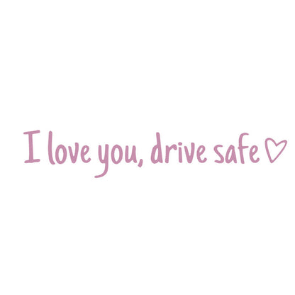 5 Pcs Rear View Mirror Decal - I Love You Drive Safe Decal