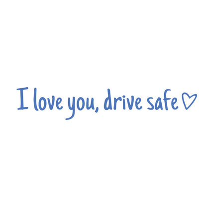 5 Pcs Rear View Mirror Decal - I Love You Drive Safe Decal