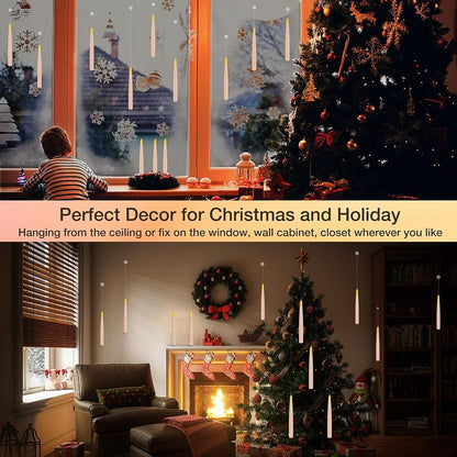 Flameless Candles with Magic Wand Remote for Christmas Decor
