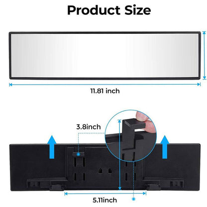 Universal 11.81 Inch Panoramic Convex real view Mirror（limited-time discount）