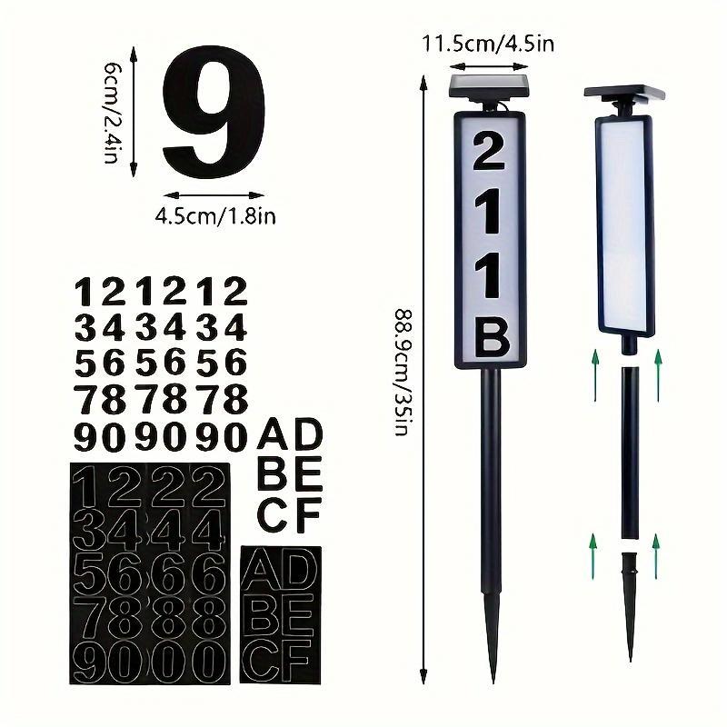 Solar Address Sign