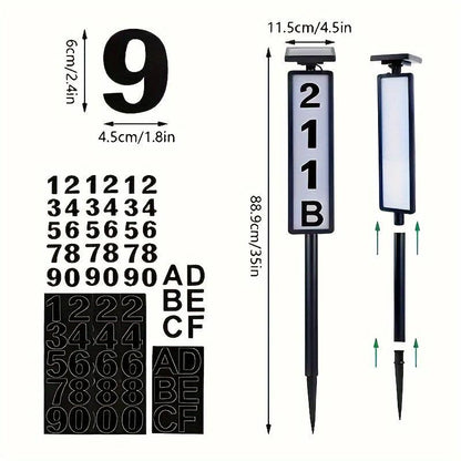 Solar Address Sign