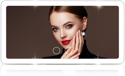 Car Sun Visor Vanity Mirror with 3 Light Modes & 80 LEDs