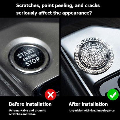 Bling Car Engine Start Button Cover