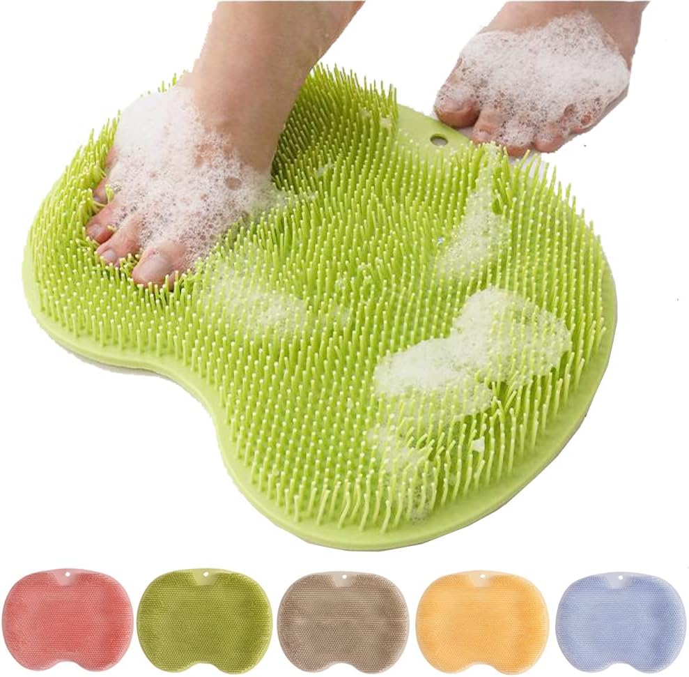 Shower Foot Scrubber Mat with Non-Slip Suction Cups（limited-time discount）