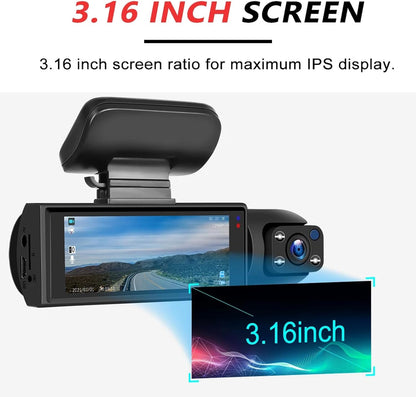 1080P Dual Camera Dash Cam for Cars