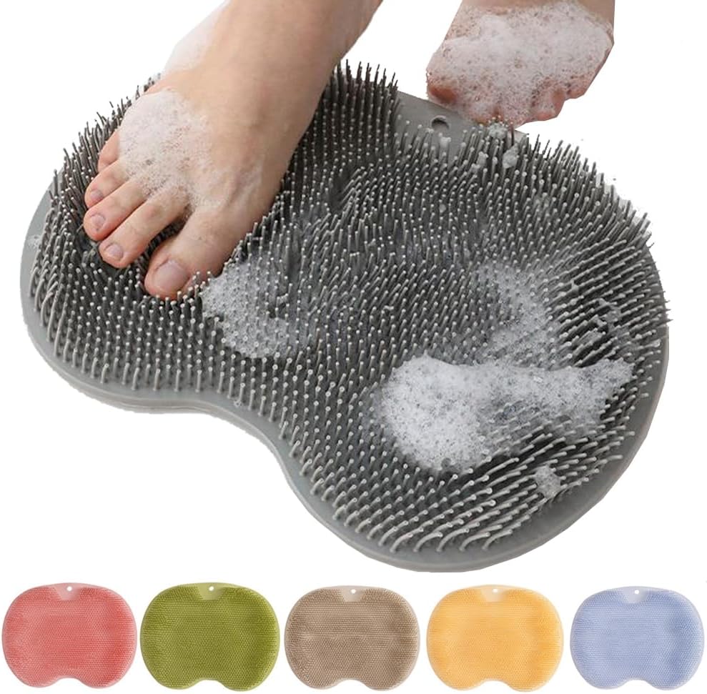 Shower Foot Scrubber Mat with Non-Slip Suction Cups（limited-time discount）