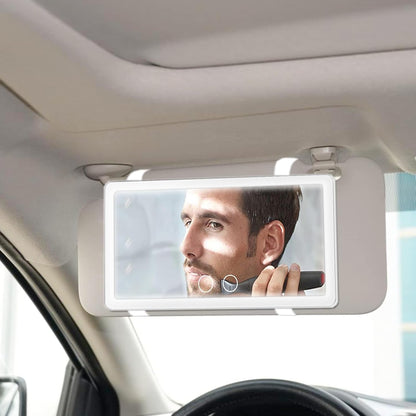Car Sun Visor Vanity Mirror with 3 Light Modes & 80 LEDs
