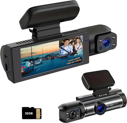 1080P Dual Camera Dash Cam for Cars