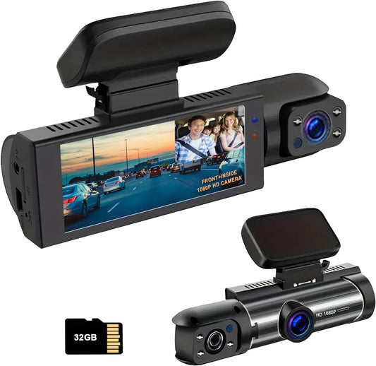 1080P Dual Camera Dash Cam for Cars