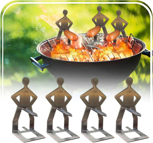 Funny Hot Dog Sausage Stand Holder - Portable Hot Dog Roaster Rack