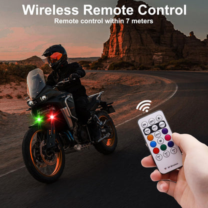 4PCS Wireless LED Strobe Lights with Remote Control