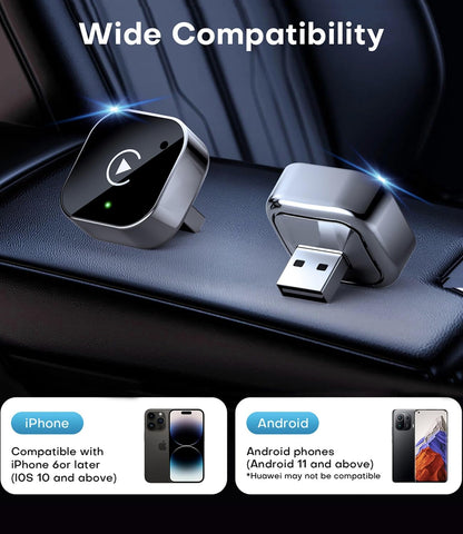 2025 Upgraded Wireless CarPlay Adapter& Android Auto Adapter