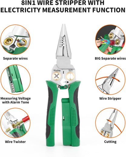 8 in 1 Wire Stripper Twister for Cutting and Pulling Wires