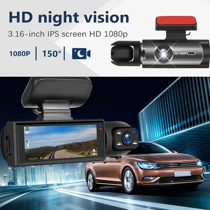 1080P Dual Camera Dash Cam for Cars
