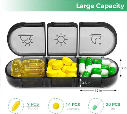 Weekly Pill Organizer 3 Times a Day