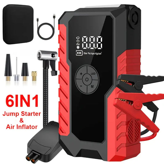 Portable Car Jump Starter with Air Compressor