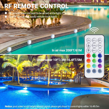 Submersible LED Lights with Remote