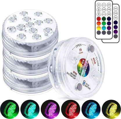 Submersible LED Lights with Remote