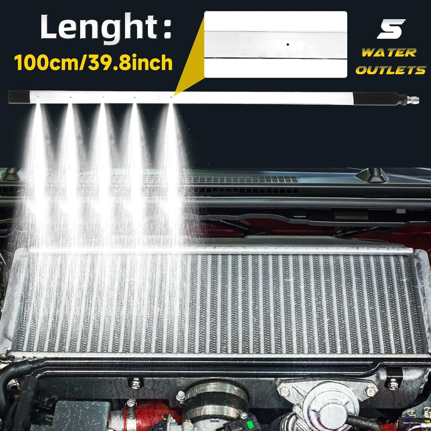 24''Portable Radiator Cleaning Wand