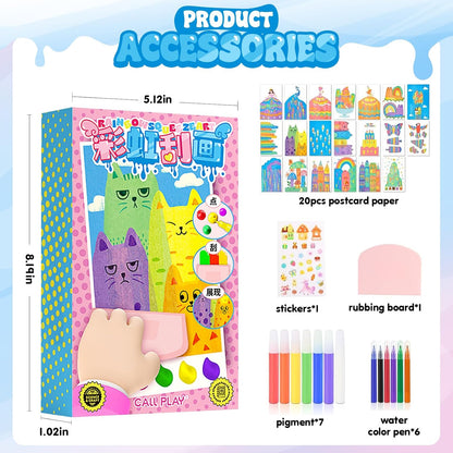🎅20Pcs DIY Rainbow Scratch Art（limited-time discount）