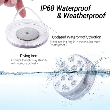 Submersible LED Lights with Remote