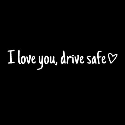 5 Pcs Rear View Mirror Decal - I Love You Drive Safe Decal