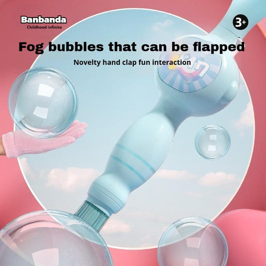Elastic bubble fog wand