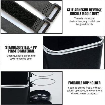 Armrest Organizer with Twin Fold-Flat Cup Holders（limited-time discount）