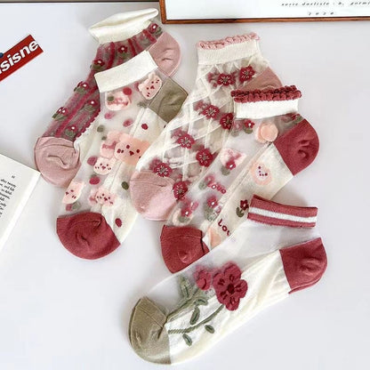 Women's Summer Thin Silk Socks