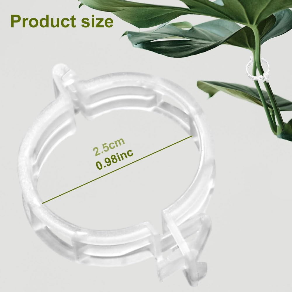 Secured Plastic Plant Support Clips