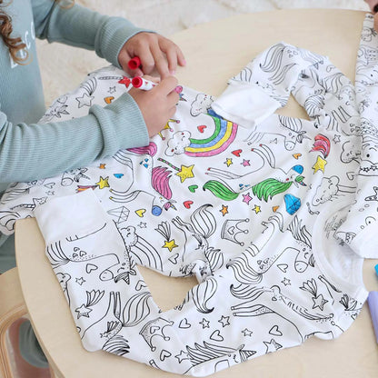 All Colorable Pajama Prints | Two Piece Set